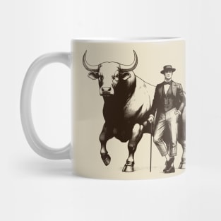 man and bull Mug